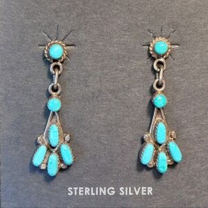 Turquoise Sterling Silver Dangle Earrings